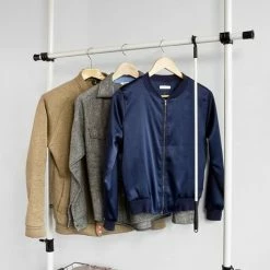 SoBuy Telescopic Wardrobe Organiser Adjustable Size Of Clothes Rack, FRG38 -SOBUY Shop 6968518 4