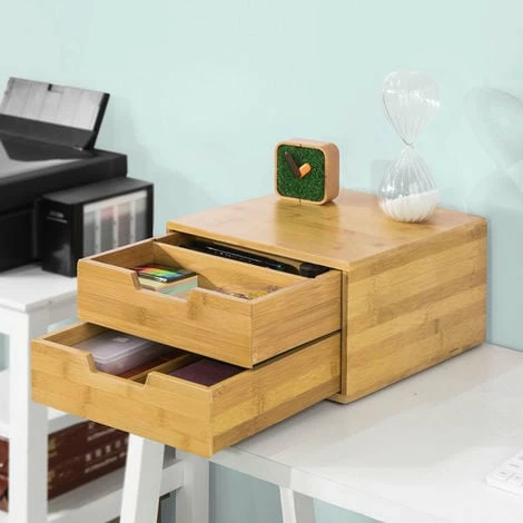 SoBuy Coffee Machine Stand & Pod Capsule Teabags Organiser 2 Drawers, FRG82-N 4 SoBuy Coffee Machine Stand & Pod Capsule Teabags Organiser 2 Drawers, FRG82-N - Image 4