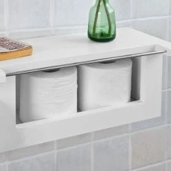 SoBuy Wood Wall Mounted Bathroom Toilet Paper Roll Holder,FRG175-W 9 SoBuy Wood Wall Mounted Bathroom Toilet Paper Roll Holder,FRG175-W -SOBUY Shop 6968534 5