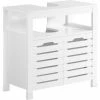 SoBuy Under Sink Cabinet With Double Slatted Doors,BZR58-W