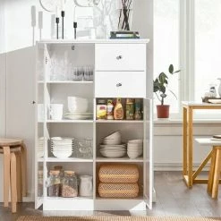 SoBuy Sideboard With 2 Doors And 2 Drawers,FSB32-W 7 SoBuy Sideboard With 2 Doors And 2 Drawers,FSB32-W -SOBUY Shop 71092831 3