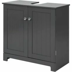 SoBuy Under Sink Cabinet Bathroom Storage Cabinet With 2 Doors,BZR18-DG
