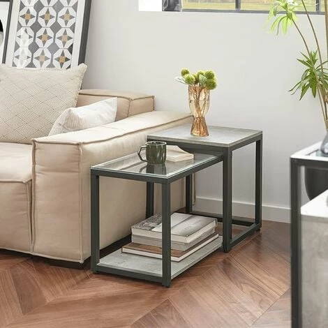 SoBuy Nesting Tables Set of 2 Coffee Table,FBT35-HG SoBuy Nesting Tables Set Of 2 Coffee Table,FBT35-HG -SOBUY Shop 71973137 2