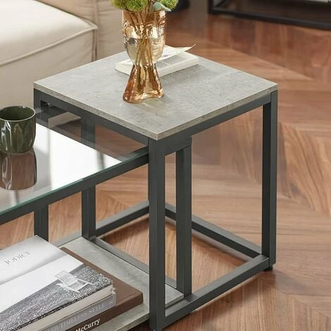 SoBuy Nesting Tables Set of 2 Coffee Table,FBT35-HG SoBuy Nesting Tables Set Of 2 Coffee Table,FBT35-HG -SOBUY Shop 71973137 4