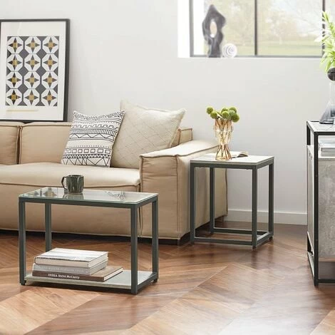SoBuy Nesting Tables Set of 2 Coffee Table,FBT35-HG SoBuy Nesting Tables Set Of 2 Coffee Table,FBT35-HG -SOBUY Shop 71973137 5