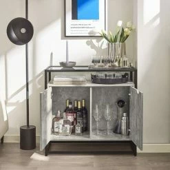 SoBuy Sideboard With Glass Top And 2 Doors, Hallway Console Table,FSB55-HG 7 SoBuy Sideboard With Glass Top And 2 Doors, Hallway Console Table,FSB55-HG -SOBUY Shop 71973138 3