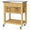 SoBuy Kitchen Serving Trolley Cart Storage Cabinet With DrawerS, FKW40-N