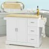 SoBuy Extendable Kitchen Trolley Cart Island, FKW41-WN