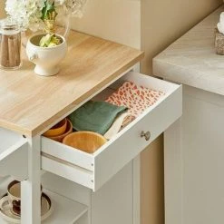 Promotion!!SoBuy Kitchen Storage Trolley Cabinet Cart,Drawer And Shelves,White,FKW46-WN 8 Promotion!!SoBuy Kitchen Storage Trolley Cabinet Cart,Drawer And Shelves,White,FKW46-WN -SOBUY Shop 7564821 4
