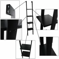 SoBuy 4 Tiers Storage Display Shelving Black, FRG15-SCH -SOBUY Shop 8348645 4