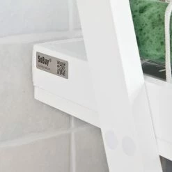 SoBuy White Wood Wall Mounted Storage Rack Bathroom Towel Rail FRG117-W -SOBUY Shop 8489628 5