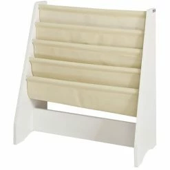 SoBuy Children Kids Bookcase Book Shelf Sling Storage Rack Organizer Display Holde FRG225-W -SOBUY Shop 8920929 4